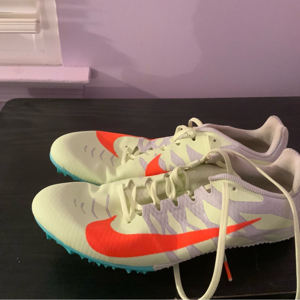 Nike Track Spikes with Red Swoosh